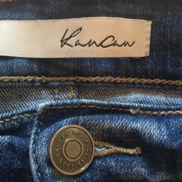 KanCan Raw Hem Distressed Shorts - Picture 4 of 11